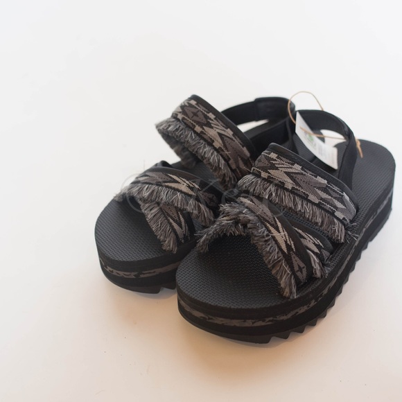 TEVA Flatform Ceres Double Diamond Black sandal - Picture 3 of 4